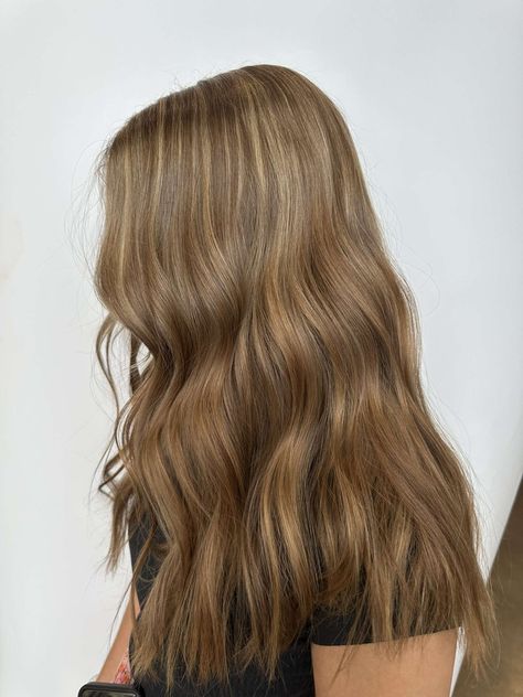 Golden Brown With Highlights, Golden Brown Hair With Highlights, Golden Highlights Brown Hair, Light Brunette Hair, Peinados Hair Styles, Beige Hair, Brown Hair Looks, Brown Hair Inspo, Brown Hair Dye