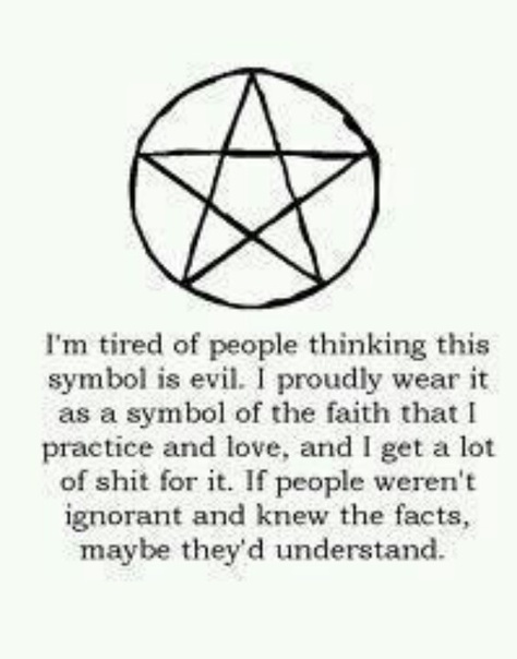 This symbol has always been for protection; however, for some reason, people confuse it with the Satanist's symbol, which is an inverted version of this, and start telling me I'm evil if I wear it. Pagan Quotes, Pagan Magic, Wiccan Symbols, Tired Of People, Dark Witch, Wiccan Witch, Eclectic Witch, Witchcraft Spell Books, Witch Spell Book