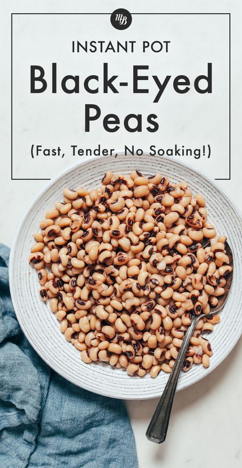 Instapot Black Eyed Peas No Soak, Instapot Blackeye Peas, Ip Black Eyed Peas, Instant Pot Blackeyed Pea Recipes, Black Eye Peas In Instant Pot, No Soak Black Eyed Peas, Dried Black Eyed Peas Instant Pot, Instapot Black Eyed Peas Recipe, Blackeyed Peas In Instant Pot