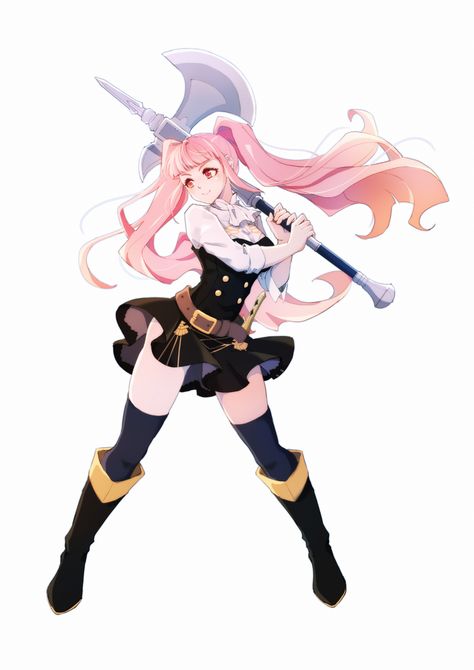 Fire Emblem 4, Fire Emblem Games, Fire Emblem Characters, Fire Emblem Fates, Art Style Inspiration, Female Character Design, Fire Emblem, Pink Hair, Character Concept