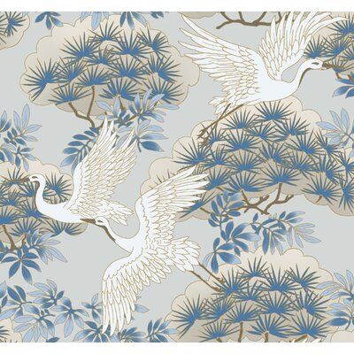 Heron Wallpaper, Paint Styles, Luxurious Wallpaper, Design Japonais, York Wallpaper, Drops Patterns, Tea Culture, York Wallcoverings, Tea Garden