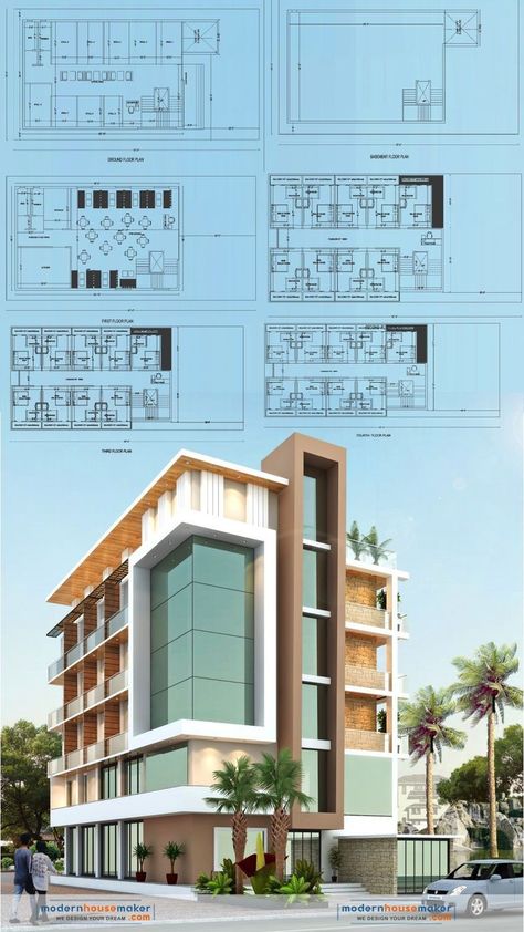 7 Floor Building Elevation, Bedroom Architecture, Hotel Room Design Plan, Residential Building Plan, Building Design Plan, 2bhk House Plan, Hotel Floor, Section 8, A Place To Call Home