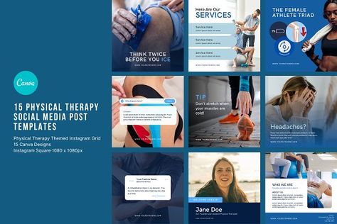 Instagram Square, Instagram Grid, Mobility Exercises, Instagram Content, Physical Therapist, Injury Prevention, Neck Pain, Massage Therapy, Post Templates