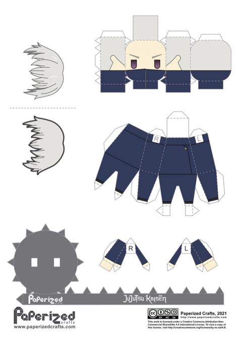 Jujutsu Kaisen Toge Inumaki, Origami Templates, Paper Doll Craft, Anime Crafts Diy, Anime Paper, Paper Toys Template, Anime Printables, Paper Doll Template, Papercraft Templates