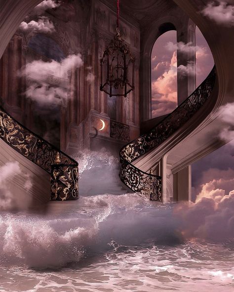 Dreamscape Architecture, Ethereal Aesthetic, Aesthetic Space, Fantasy Places, Images Esthétiques, My Place, Fete Anime, Fantasy Art Landscapes, How To Protect Yourself