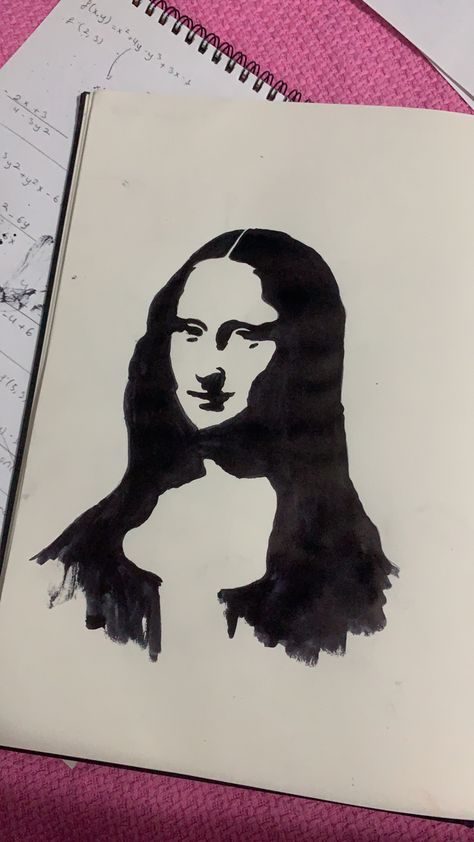 Mona Lisa Painting Easy, How To Draw Mona Lisa, Mona Lisa Drawing Sketch, Mona Lisa Doodle, Mona Lisa Drawing Easy, Mona Lisa Sketch, Mona Lisa Drawing, Rey Art, Lana Del Rey Art