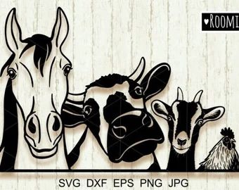 TJSdesignsandmore - Etsy Farm Animals Svg, Sublimation Stickers, Cow Horse, Logo Animal, Projets Cricut, Farm Logo, Silhouette Vinyl, Svg For Cricut, Farmhouse Sign