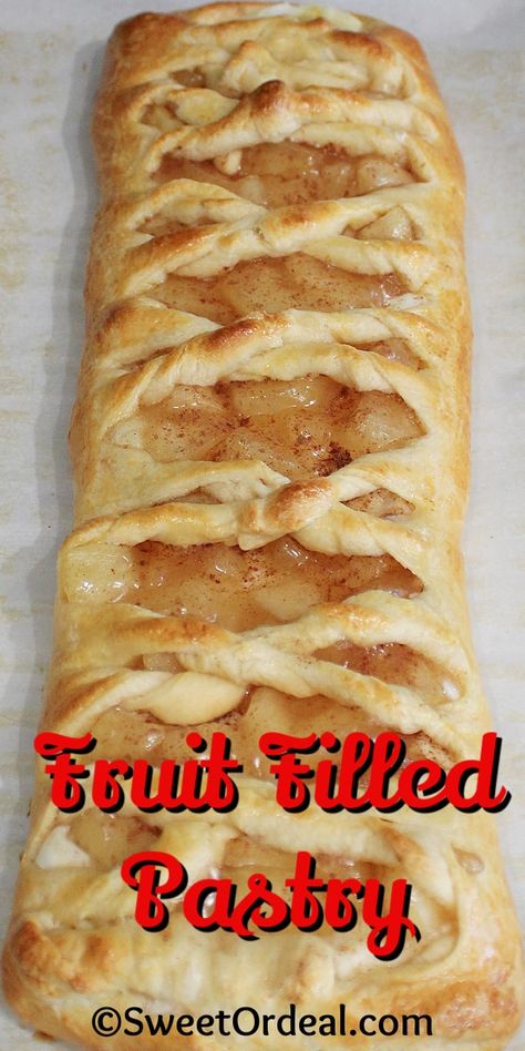 Fruit Pastry Recipes, Puff Pastry Recipes Dessert, Pastries Recipes Dessert, Fruit Pie Filling, Baked Apple Recipes, Fruit Pastries, Pie Filling Recipes, Apple Recipes Easy, Pillsbury Recipes