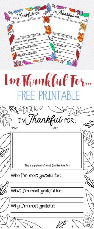 Free thankful printable for Thanksgiving Homeschool Fall Crafts, Thankful For Printable, Homeschool Thanksgiving, Thankful Printable, Thanksgiving Worksheets, Free Thanksgiving Printables, Thanksgiving Activities For Kids, Thanksgiving Crafts For Kids, Craft Kids