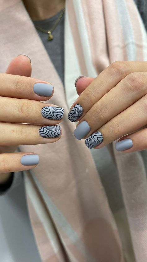 Judy Nails, Oval Nails Designs, Mens Nails, Geometric Nail Art, Finger Nail Art, Geometric Nail, Oval Nails, Minimalist Nails, Accent Nails