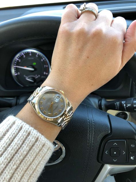 Rolex Datejust 36 Ladies Wristshot | keepthetime.com client review Rolex Watches Women, Heart Rate Monitor Watch, Swiss Army Watches, Womens Watches Luxury, Seiko Watches, Two Tone Watch, Beautiful Watches, Nixon, Watch Sale