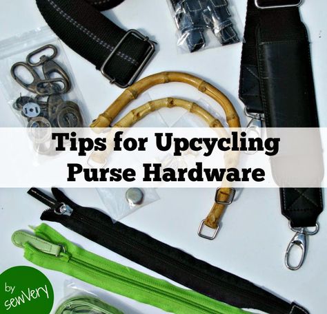 Tips for Upcycling Purse Hardware Sewing Projects Clothes Upcycling, Upcycled Purse, Thrift Store Upcycle, Hardware Stores, Wooden Purse, Handbag Hardware, Sewing Projects Clothes, How To Make Purses, Trendy Sewing