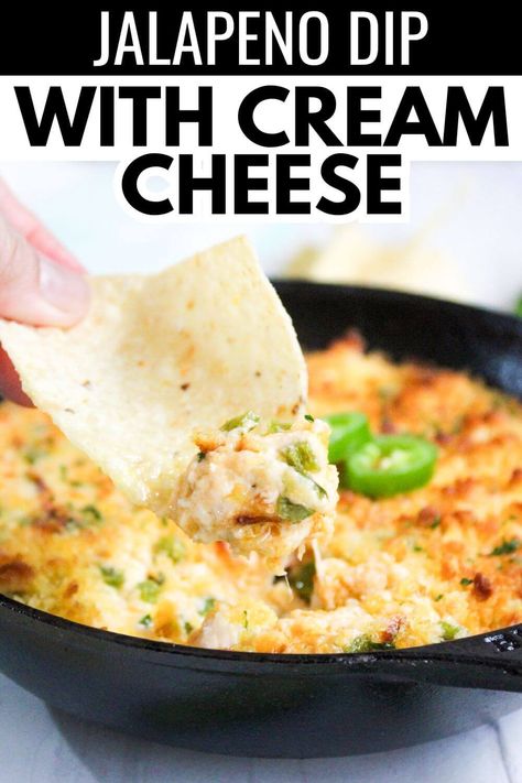 Easy baked jalapeño popper dip recipe final shot with title text. Dip Cream Cheese, Popper Dip Recipe, Jalapeno Cream Cheese Dip, Jalapeno Popper Dip Recipe, Jalapeño Dip, Smoked Jalapeno, Jalapeno Dip, Jalapeno Popper Dip, Popper Dip