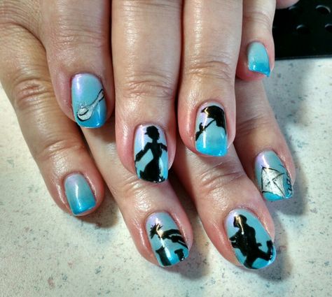 Mary Poppins nail art by Heather Jenkins Mary Poppins Nail Art, Mary Poppins Nails, Anime Nails, Nail Art Disney, Disney Nails, Mary Poppins, Toe Nails, Nails Inspiration, Nail Art Designs