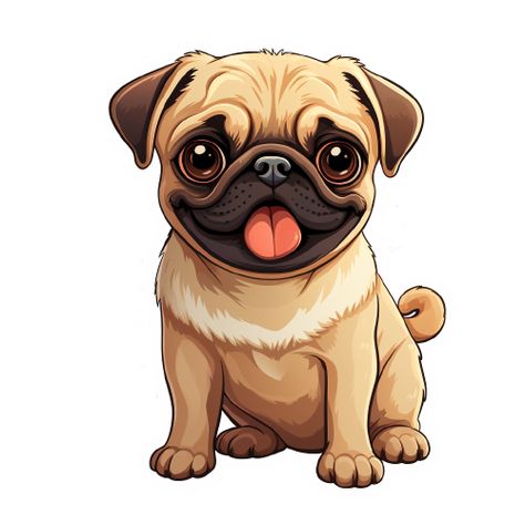 Pug Puppy Sticker Sticker Cute Puppy Stickers, Puppy Stickers, Couple Illustration Wedding, Small Forearm Tattoos, Pug Art, Beautiful Art Paintings, Pug Puppies, Couple Illustration, Cute Pugs