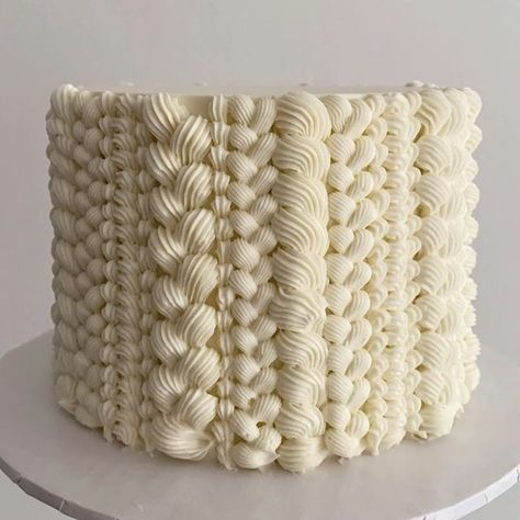 Woven Cake Design, Cable Knit Cake, Sweater Cake, Knitting Cake, Button Cake, Best Wedding Cakes, Crochet Cake, American Cake, Wafer Paper Cake