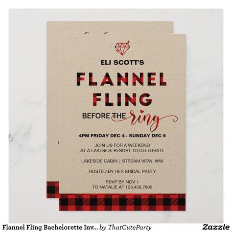 Flannel Fling Before The Ring, Bachelorette Weekend Invitations, Brunch Bubbly, Bachelorette Party Weekend, Bachelorette Invitation, Bridal Brunch Invitations, Bachelor/bachelorette Party, Bridal Bachelorette Party, Bachelorette Invitations