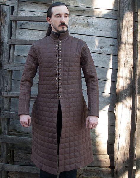 Jon Snow Quilted Armor replica / House Stark / Medieval | Etsy Quilted Armor, Workshop House, Snow Costume, Jon Snow Costume, Sca Armor, Steampunk Goggles, House Stark, Leather Armor, Fall Shorts