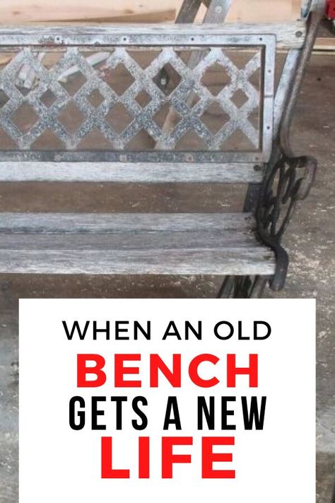 Outdoor Bench Diy, Diy Outdoor Bench, Bench Makeover, Rustic Outdoor Decor, Old Benches, Chair Planter, Cube Storage Shelves, Old Coffee Tables, Diy Bench Outdoor