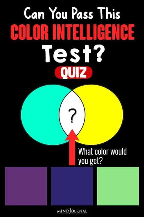 How good is your color instincts? Are you practical and sensible? Or intuitive and imaginative? Find out with this color intelligence test! #colorintelligencetest #mindgame #quiz #imagination Intuition Test, Intelligence Quizzes, Personality Test Psychology, Geography Quizzes, Science Trivia, Movie Quizzes, Quizzes Buzzfeed, Brain Test, Intelligence Test