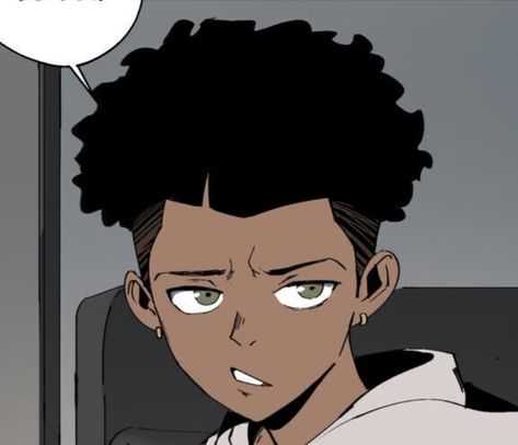 Afro Anime Character, Black Anime Characters Dreads, Black Hairstyles Art, Volleyball Manga, Vice Lords, Digital Doodles, Chibi Boy, Swag Cartoon, Black Characters