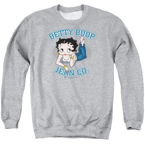 Betty Boop Shirt, Mens Crewneck, Mens Crewneck Sweatshirt, Long Sleeve Kids, Branded Sweatshirts, Mens Crew Neck, Fall Shirts, Sweatshirt Designs, Graphic Crewneck