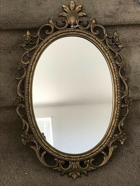 Brass Mirror Frame, Decorating Mirror Frames, Antique Mirror Frame, Light And Shadow Photography, Vintage Gold Mirror, Boujee Aesthetic, Blur Photo Background, Meaningful Art, Living Room Mirrors