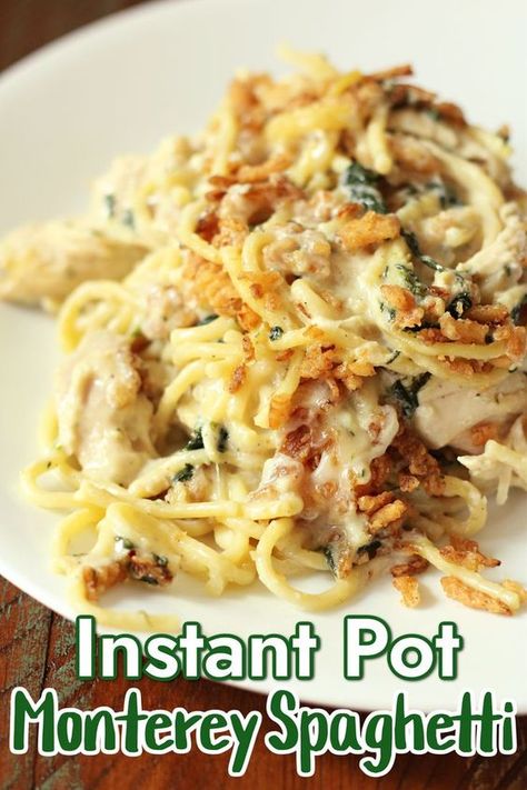 Monterey Chicken Spaghetti Instant Pot, Instant Pot Monterey Spaghetti, Instapot Chicken Spagetti, Instant Pot Chicken And Pasta, Instant Pot Noodle Recipes, Chicken Spaghetti Instant Pot, Instant Pot Chicken Pasta Recipes, Instant Pot Spaghetti Noodles, Insta Pot Chicken Recipes