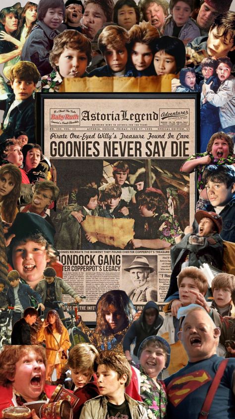 #goonies #80s The Goonies Wallpaper, The Goonies Aesthetic, Goonies Aesthetic, Goonies Wallpaper, Roadhouse Movie, Goonies Costume, Goonies Cast, Goonies Mikey, Goonies Art