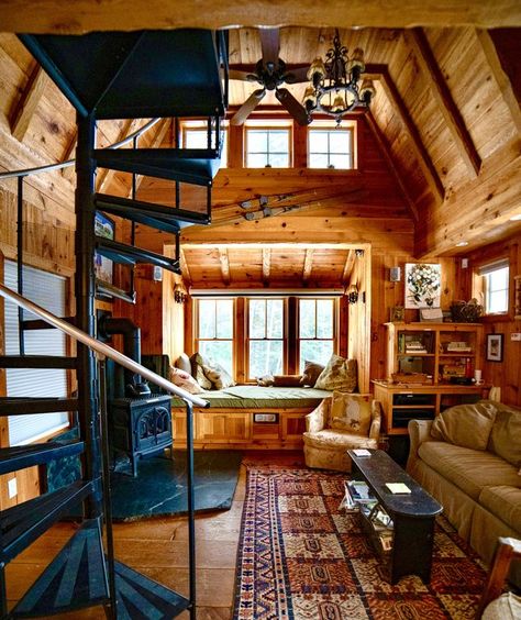 Cabin Aesthetic, Tiny House Talk, Romantic Retreat, Getaway Cabins, Tiny House Cabin, Dream Bathrooms, Cozy Place, Cabin Rentals, Cozy Cabin