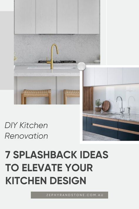 Discover the power of aesthetics with 7 incredible splashback ideas that can transform your kitchen design and create a stunning visual impact! From DIY kitchen renovations to professional installations, we'll guide you through the best techniques and materials to choose from. Elevate your kitchen space today! White Splashback Kitchen, Modern Kitchen Splashbacks, Splash Back Ideas, Kitchen Splashback Ideas, Splashback Ideas, Splashback Kitchen, Kitchen Splashback Tiles, Hamptons Kitchen, Kitchen 2024