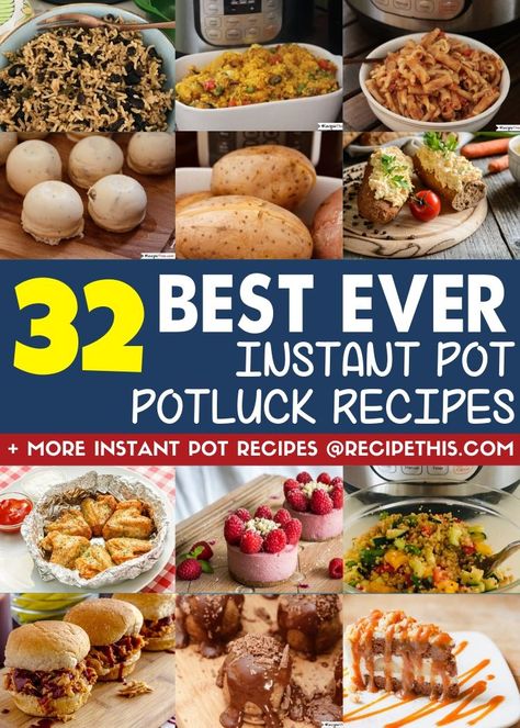 Christmas Potluck Ideas, Best Instapot Recipes, Easy Potluck Recipes, Christmas Potluck, Pressure Cooking Recipes, Potluck Ideas, Electric Pressure Cooker Recipes, Instant Pot Soup Recipes, Potluck Dishes