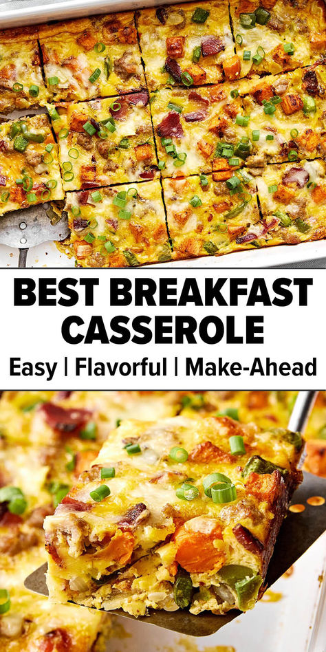 Best breakfast casserole recipe. Overnight Frittata Egg Casserole, Roast Beef Breakfast Ideas, Whole 30 Brunch Recipes, Whole Food Breakfast Recipes, Breakfast Casserole Make Ahead, Make Ahead Egg Breakfast, Breakfast Ideas With Sausage, Breakfast Bake Healthy, Breakfast Frittata Recipes