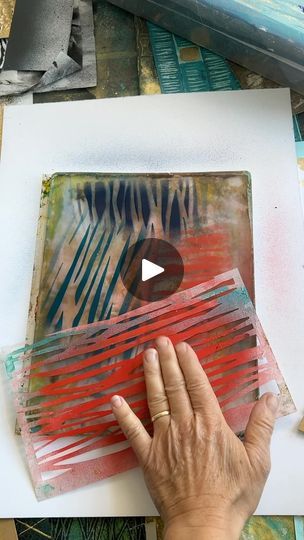 28K views · 466 reactions | 🔈Here’s a simple process for creating transparent collage papers in just a few minutes. 

#collagepaper #gelliplate #printmaking #mixedmedia #arttechniques #artreel #artideas #gelliplateprinting | Jane Monteith Art Paper Portraits Diy, Collage With Painting Mixed Media, Mix Media Painting Ideas, Modern Mixed Media Art, Jane Monteith, Gel Plates, Plate Collage, Encaustic Collage, Mixed Media Textile Art