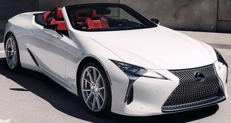 Convertible Lexus, Lexus Lc500 Convertible, Lc500 Convertible, Lexus Convertible, White Lexus, Lexus Lc500, Lc 500, Lexus Lc, Anime Car