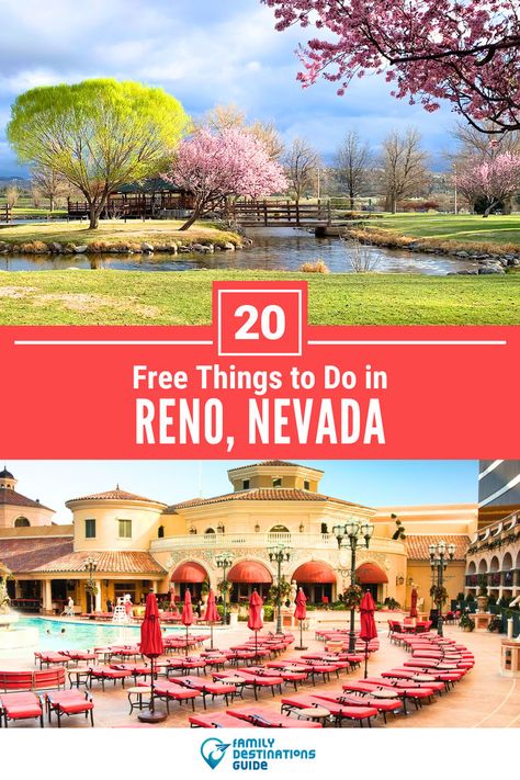 20 Free Things to Do in Reno, Nevada Things To Fo, Truckee River, Tahoe Trip, Lake Tahoe Vacation, Nevada Travel, Reno Tahoe, Romantic Things To Do, Reno Nevada, Family Destinations