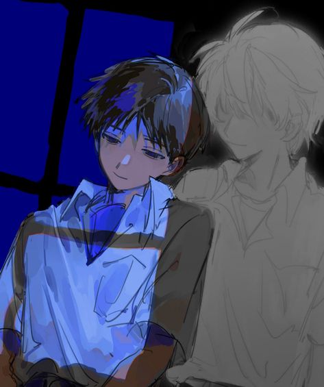 Evangelion Kaworu, Evangelion Shinji, Evangelion Art, Neon Evangelion, Neon Genesis Evangelion, Pretty Art, Cool Drawings, Art Inspo, Art Style