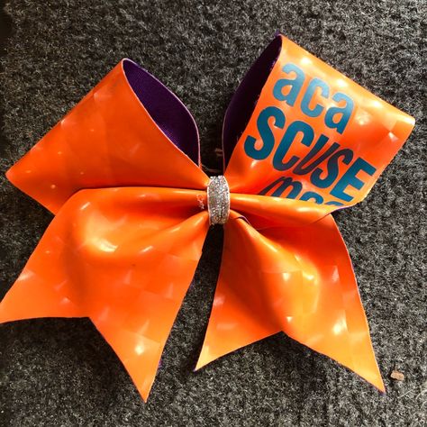 Aca Scuse Me Cheer Bow, Cheer Bows, Color Orange, Apparel Accessories, Hair Accessories, Orange, Hair, Women Shopping, Color