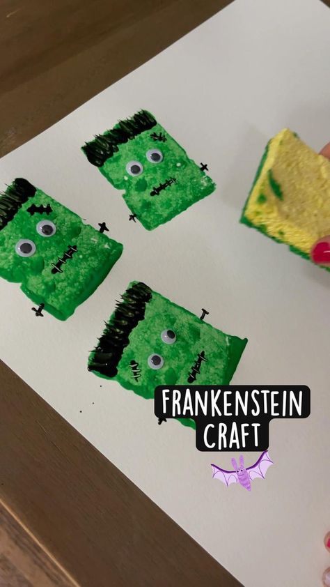 Powerpuff Girls Halloween, Halloween Crafts Diy, Frankenstein Craft, Creative Halloween Decorations, Halloween Art Projects, Spooky Decorations, Halloween Crafts Preschool, Craft Halloween, No Competition