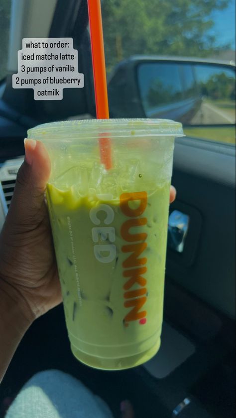 Drinks To Try At Dunkin, Dunkin Drink Orders To Try, Healthy Dunkin Drinks, Dunkin Donuts Drinks Order, Dunkin Orders To Try, Dunkin’ Donut Drinks, Dunkin’ Donuts Drink, Dunkin Latte Order, Dunkin Matcha Order