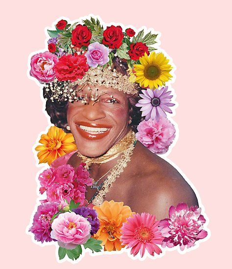 Flowerful Marsha P. Johnson - Photo Print, Medium, Metallic Marsha P Johnson Tattoo, Marsha P Johnson Art, Martha P Johnson, Marsha P Johnson, P Johnson, Black Lives Matter Art, Lgbt History, Power To The People, Black Is Beautiful