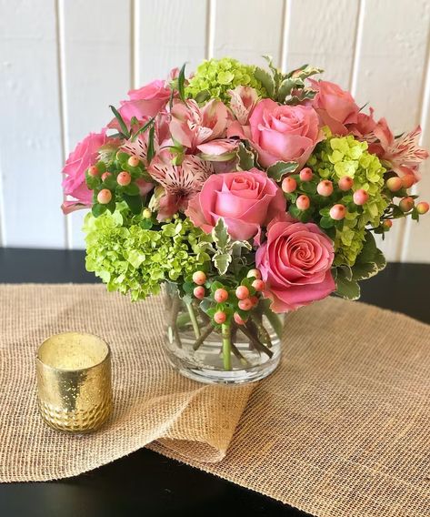 Las Vegas Spring Flower Delivery | Flowers by Coley Hydrangea Pink, Pink Flower Arrangements, Hydrangea Arrangements, Rancho Mirage, Pretty Please, Green Hydrangea, Flower Vase Arrangements, Flower Arrangements Simple, Floral Arrangements Diy