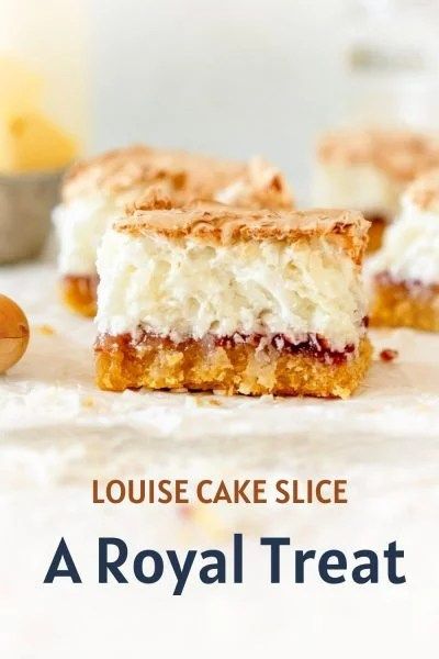 Louise Cake Slice - A Royal Treat - How To High Tea Louise Cake, Slice Recipe, Princess Louise, Kitchen Help, Slices Recipes, Cake Slice, High Tea, Afternoon Tea, Old Fashioned