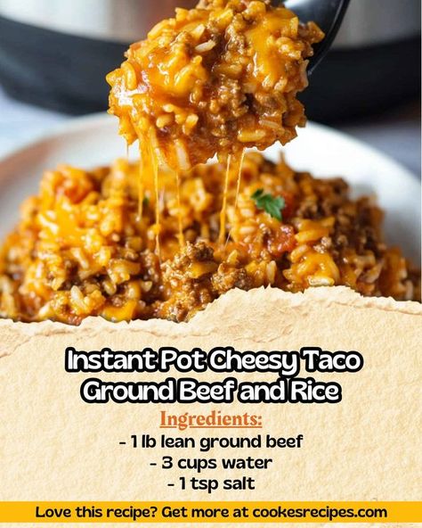 Taco Ground Beef And Rice, Taco Ground Beef, Daily Yum, Ground Beef And Rice, Yum Recipes, Beef And Rice, Rice Ingredients, Onion Powder, Ground Beef