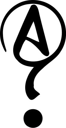 So, I'm claiming this for the agnostic symbol... reason why I need an agnostic symbol... looking at possible tomb stones... wanna prep for the almighty kicking the bucket (hopefully 60 years from now)... Agnostic Quotes, Atheist Tattoo, Atheist Symbol, Atheist Quotes, Age Of Empires, Cover Up Tattoo, Cover Up Tattoos, Question Mark, Infiniti Logo