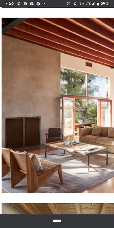 Soft Industrial Living Room, Soft Brutalism Interior, Brutalist Living Room, Wood Concrete Interior, Brutalism Interior, Kathryn Bigelow, Brutalist Interior, Education Design Interior, Soft Industrial