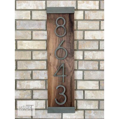 Front Door Lighting, Diy Dining Room, Bungalow Homes, Address Plaques, House Number Plaque, New Homeowner Gift, Western Homes, House Exteriors, Wood Pallet Projects