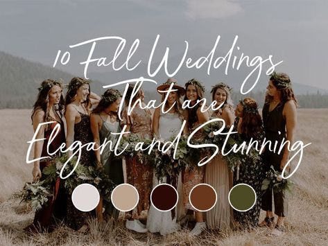 Daytime Fall Wedding, Mountain Fall Wedding Colors, October Wedding Color Pallets, Fall Wedding Color Palette 2024, October Wedding Colors 2024, Wedding Colors For Fall 2024, Colorado Fall Wedding Colors, Deep Fall Wedding Colors, September Wedding Makeup