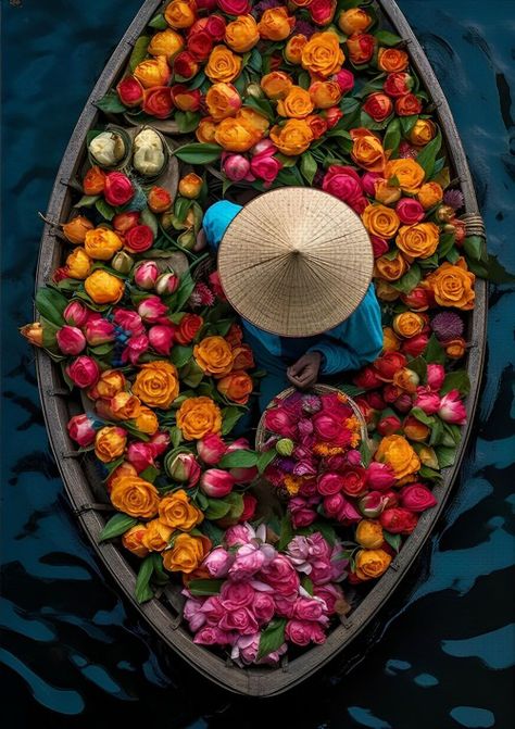 Vietnam Aesthetic Art, Vietnam Aesthetic, Country Core, Vietnam Art, Reading Response, Flower Therapy, Amazing Nature Photos, Birds Eye, Pic Ideas