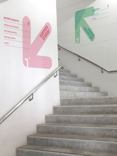 Type In The City: Bespoke Wayfinding & Signage Design Concepts Wayfinding Signage Design, Office Signage, Directional Signage, Wayfinding Signs, Wayfinding Design, Wayfinding System, Signage System, Environmental Graphic Design, Hospital Interior Design